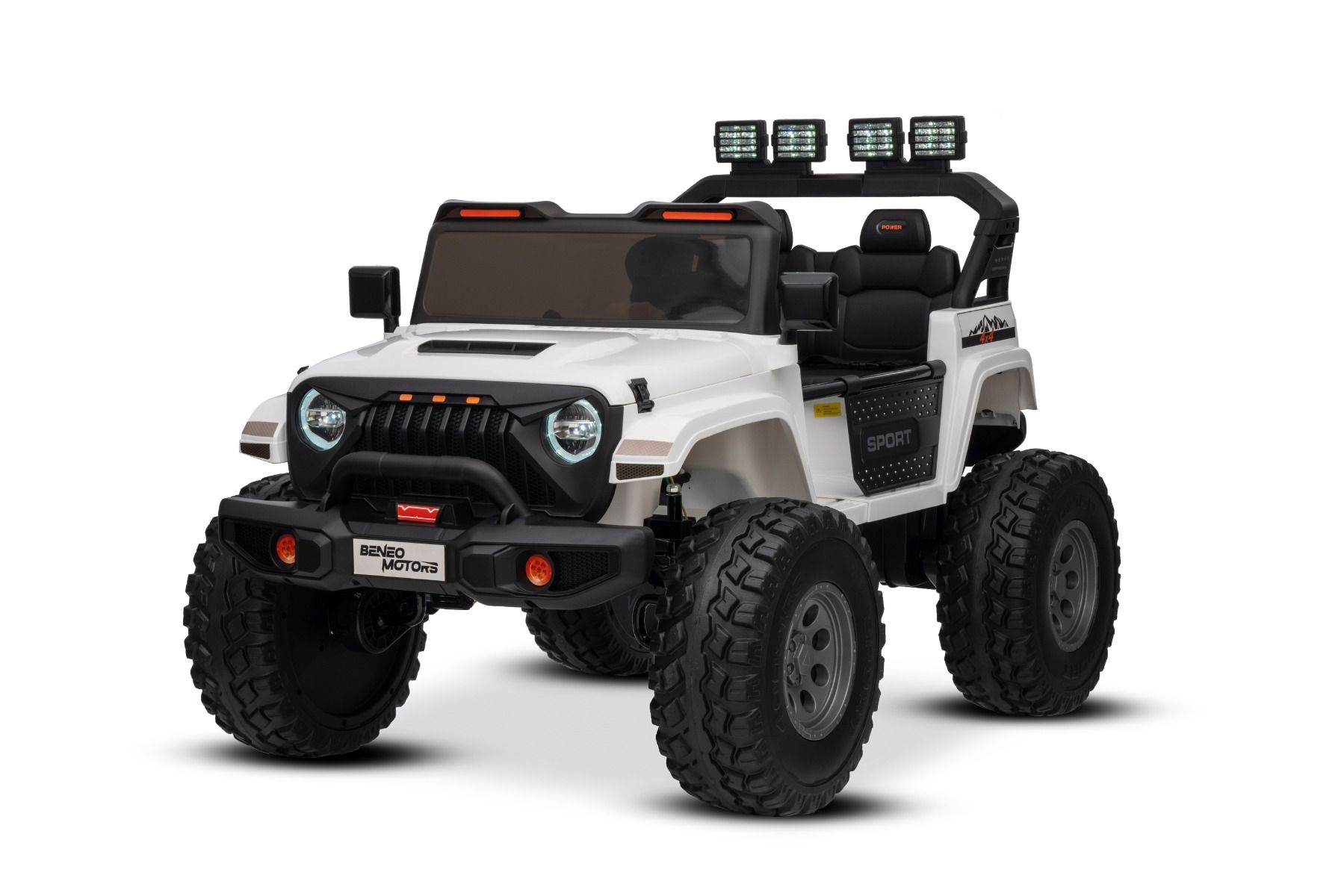 Elektrisches Kinderauto Beneo Motors OFFRIDE 4x4 Allrad, Jeep mit Lithiumakku - Zweisitzer