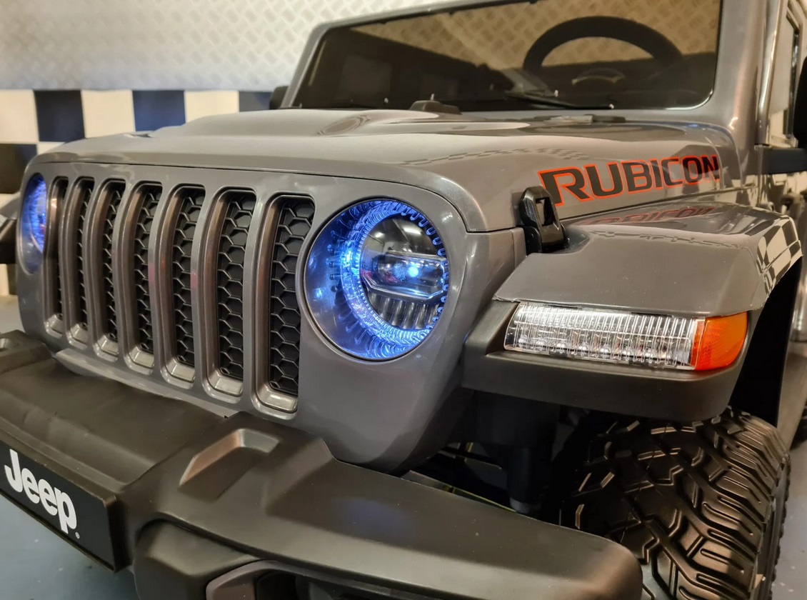 Elektro Kinderauto 2-Sitzer Jeep Gladiator, Elektro-Kinderfahrzeug mit 2 Motoren, Rubicon Kinderjeep