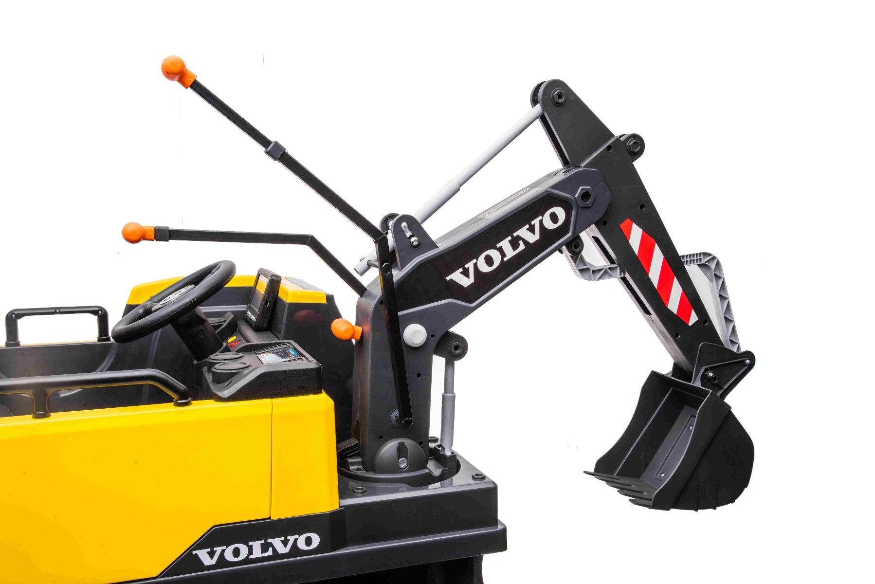 Elektrischer Bagger für Kinder Volvo Excavator - Kinderbagger mit Baggerschaufel, Elektrobagger für Kinder