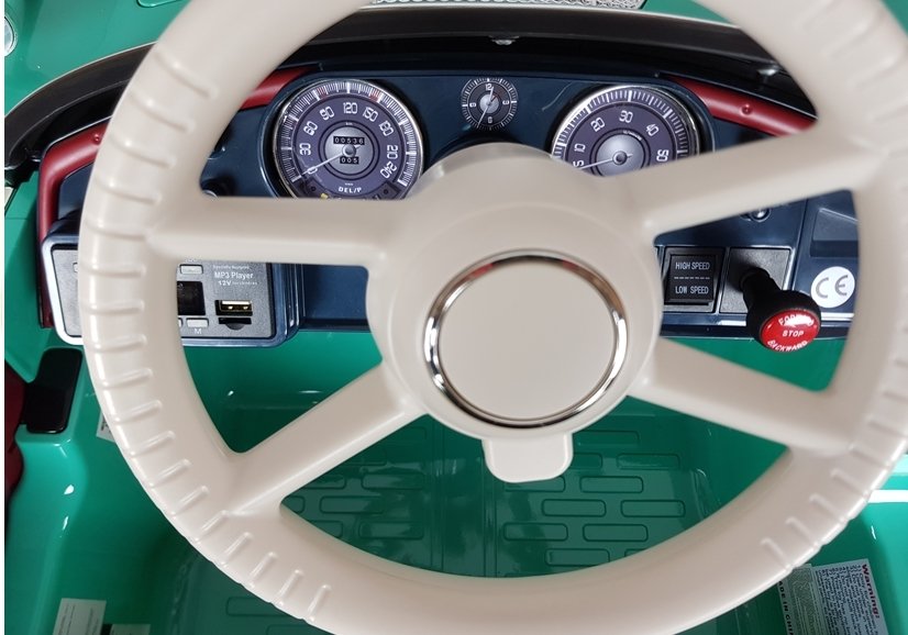 Kinderauto Oltimer, BMW Retro, Elektrofahrzeug für Kinder