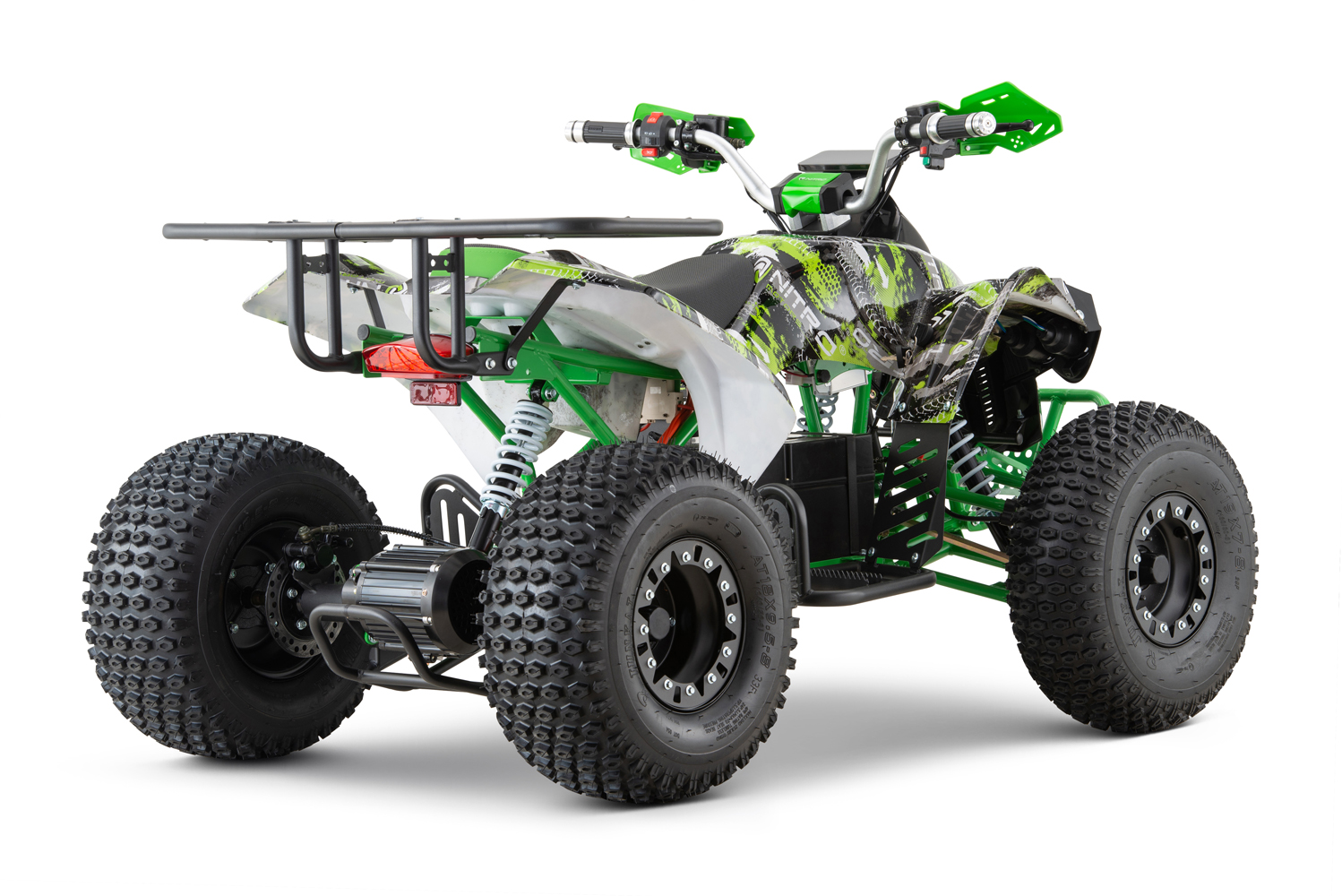 NITRO MOTORS 1500W Elektroquad für Kinder, 60V Eco midi Kinder Quad Warrior Graffiti Sport 8", Wellenantrieb mit Differential