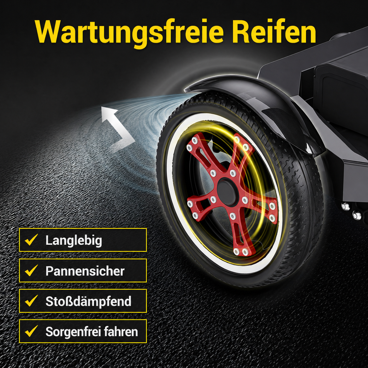 Elektromobil Leichtgewicht aus Carbonfaser - Seniorenroller M20 - elektrischer Mobilitätsroller E-Rollstuhl klappbar