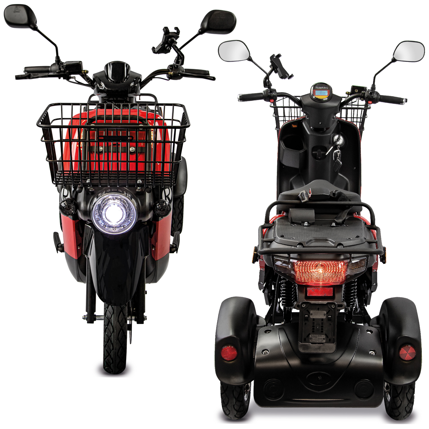 Rolektro E-Carrier 25 V.2 als Liefermobil, mit oder ohne Koffer, 2 Akku-Varianten
