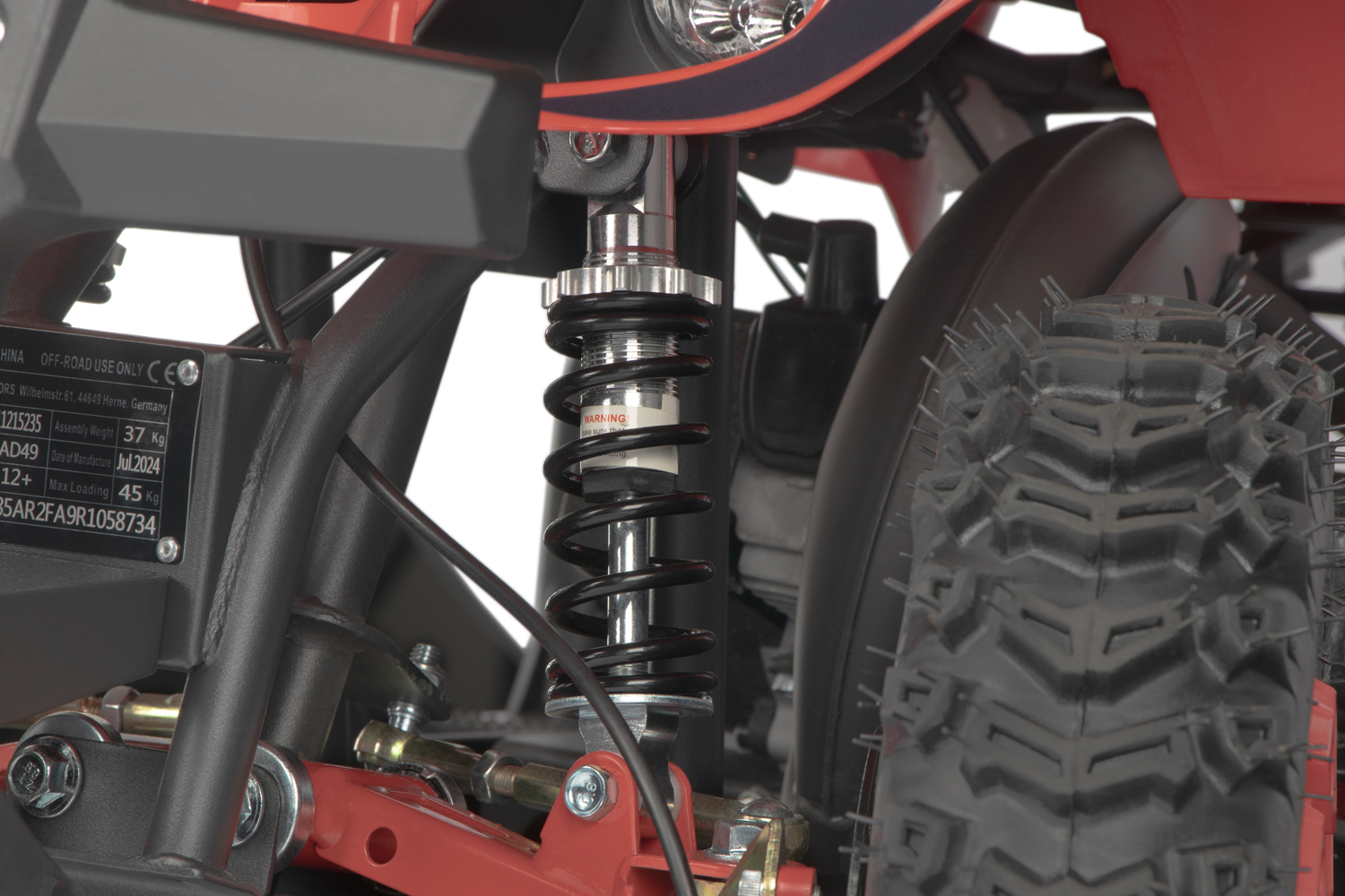 NITRO MOTORS Miniquad 49cc Torino, Kinderquad Snowy-Profile L Sport 6 Zoll, Benzinquad