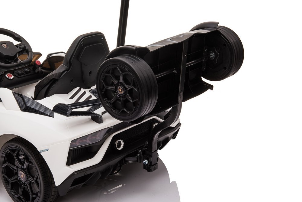 Elektro Kinderauto Lamborghini Aventador SX2018 mit Schiebestange und Stehplatz, 2x45Watt
