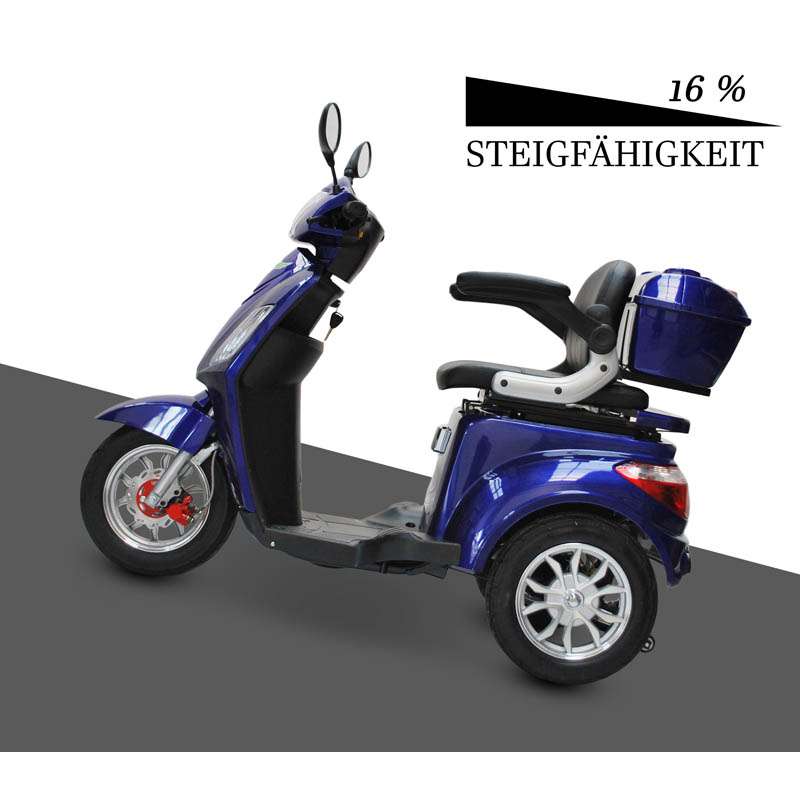 Elektro 3 Rad Roller Eco Engel 500, Seniorenroller, Elektromobil mit 1000 Watt und 25 km/h