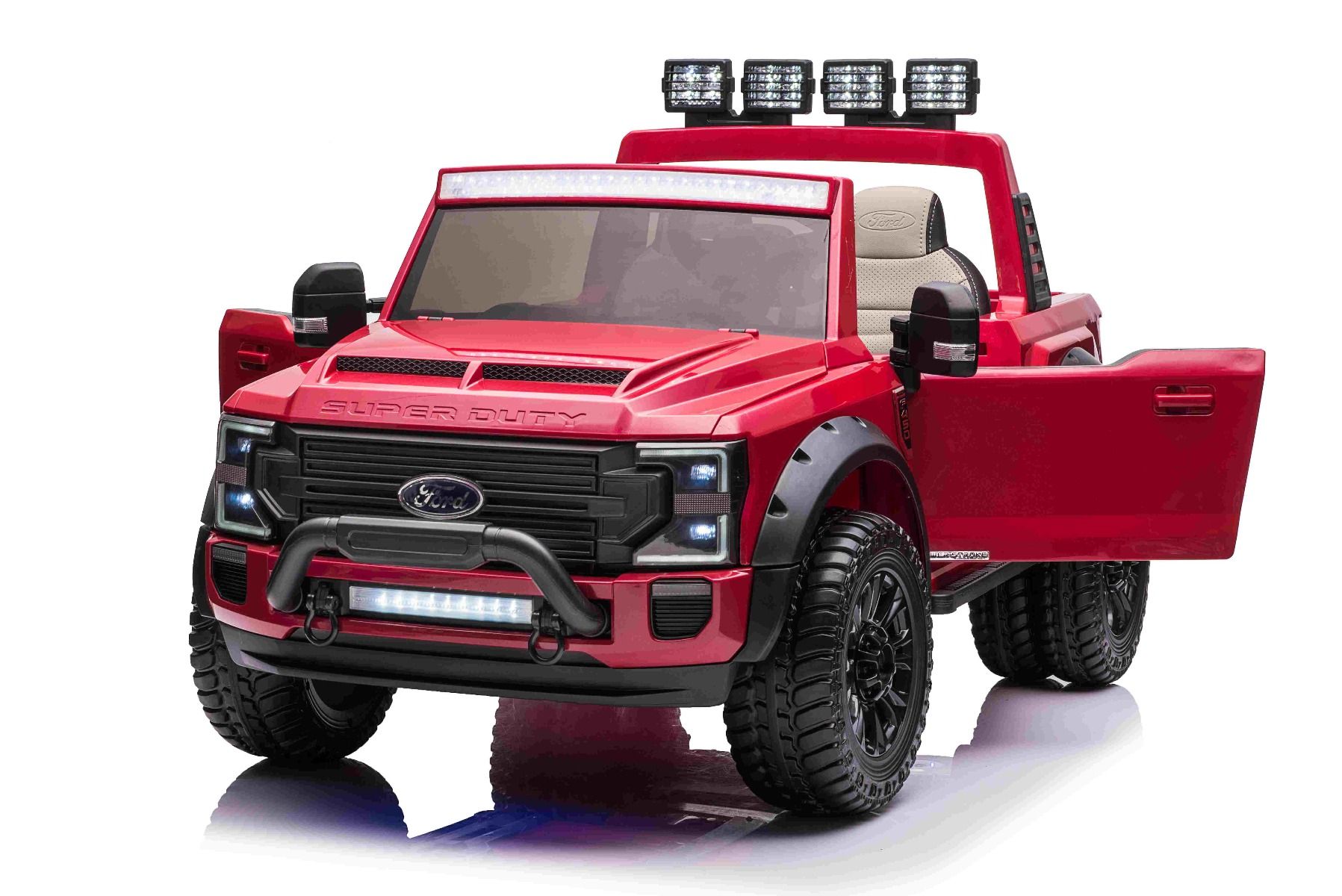 XXL Kinder Elektroauto Ford Super Duty 4x4 Allradantrieb - Elektro-Kinderfahrzeug 2 Sitzer