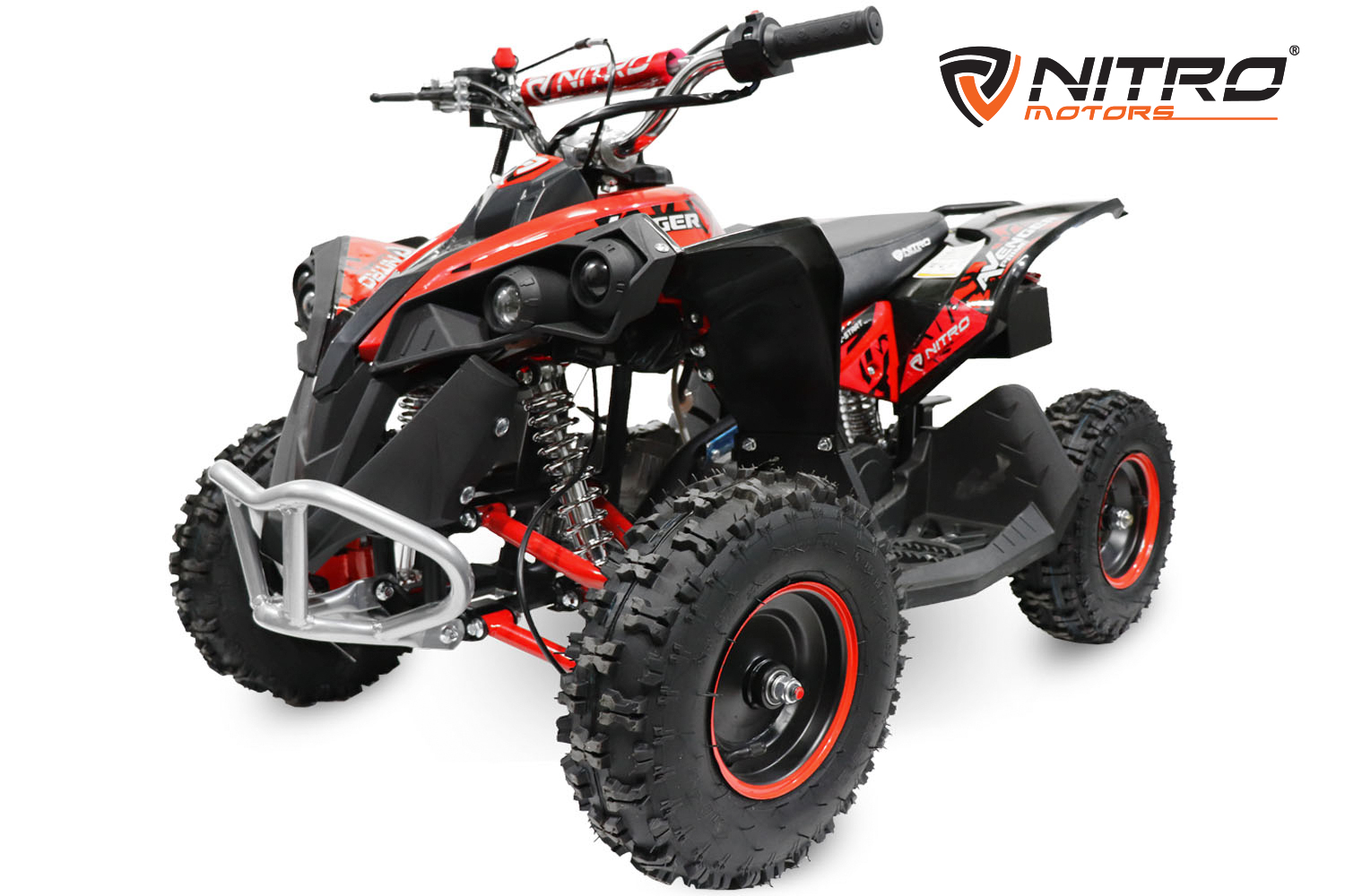 Nitro Motors Avenger 49cc mini Kinder Quad E-Start PRM 6 Zoll, Miniquad Atv Kinderquad, Benzinquad