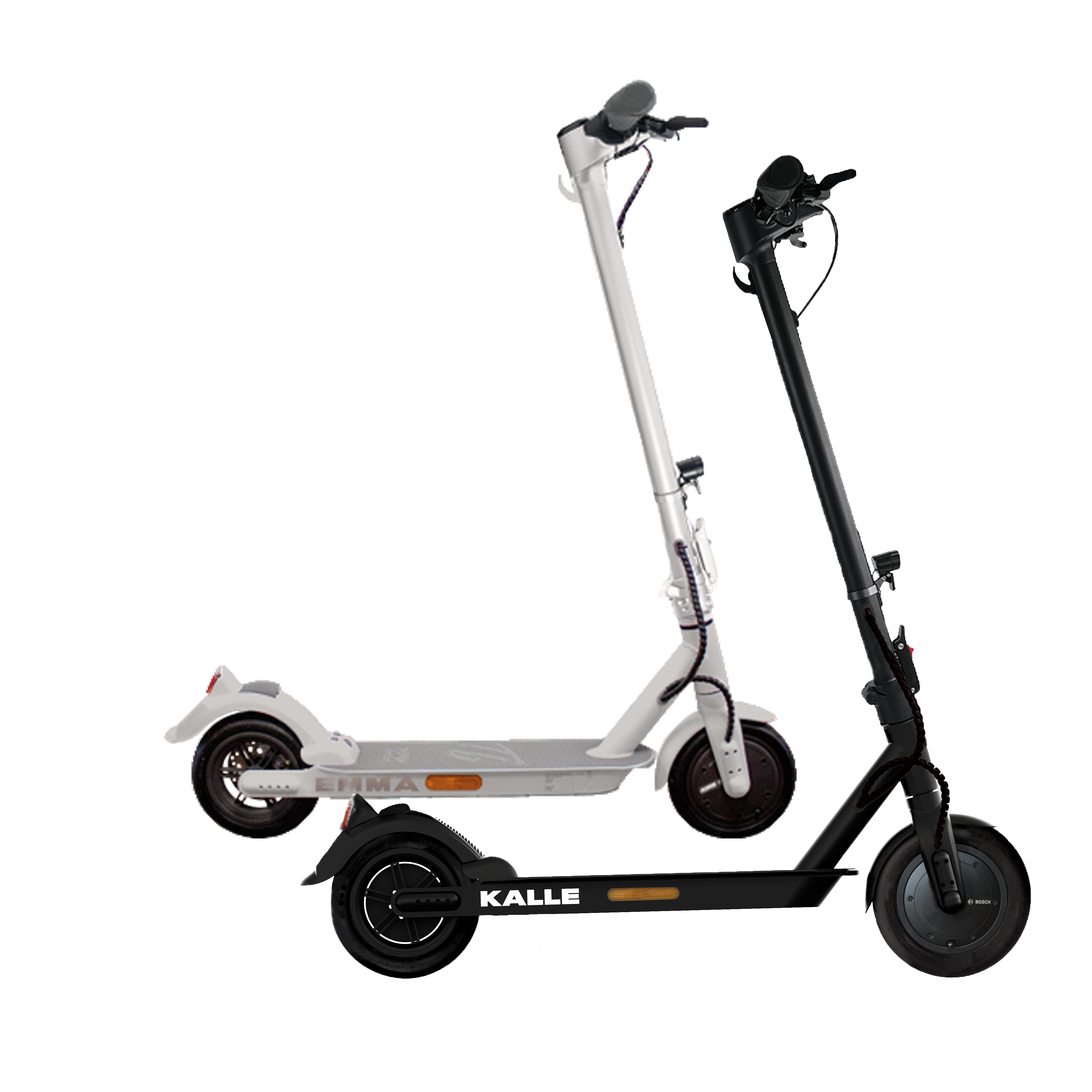 Trittbrett Model Emma, E-Scooter weiß, Elektroroller, Elektro Stehroller mit eKFV, 20 km/h, 25 km/h
