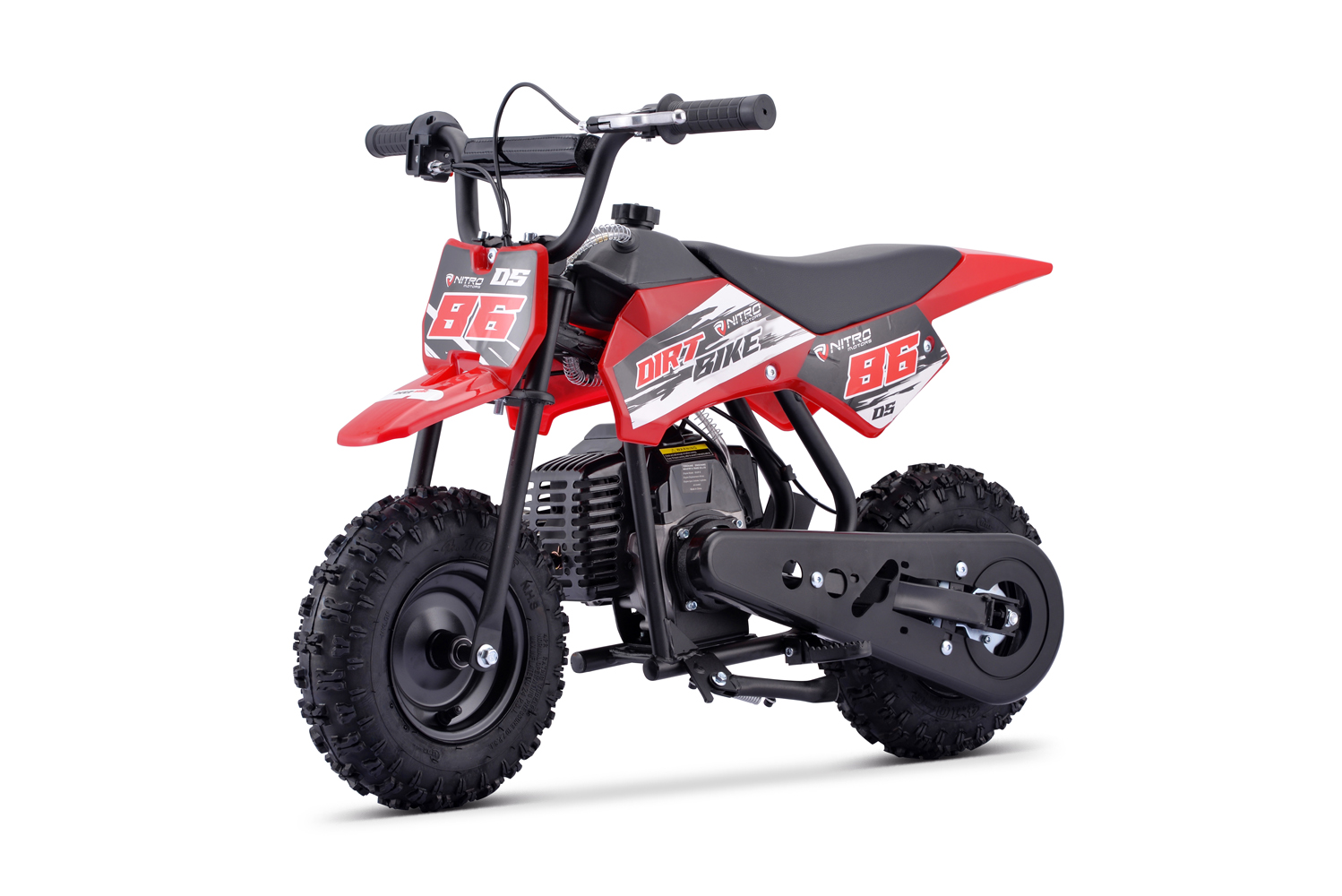 NITRO MOTORS 49cc mini Kinder Dirtbike DS86 Sport 6 Zoll, Kinder Benzin-Motorrad, Kinder Crossbike