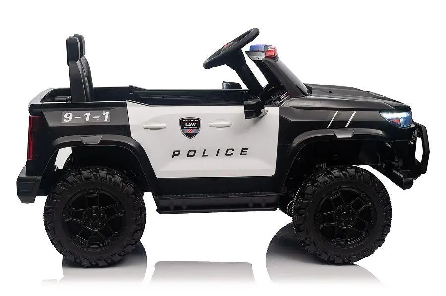 Police-Car mit 800 Watt bis 10 km/h, Polizei Elektrofahrzeug, Elektro-Kinderfahrzeug, Kinder-Polizeiauto, Elektroauto für Kinder