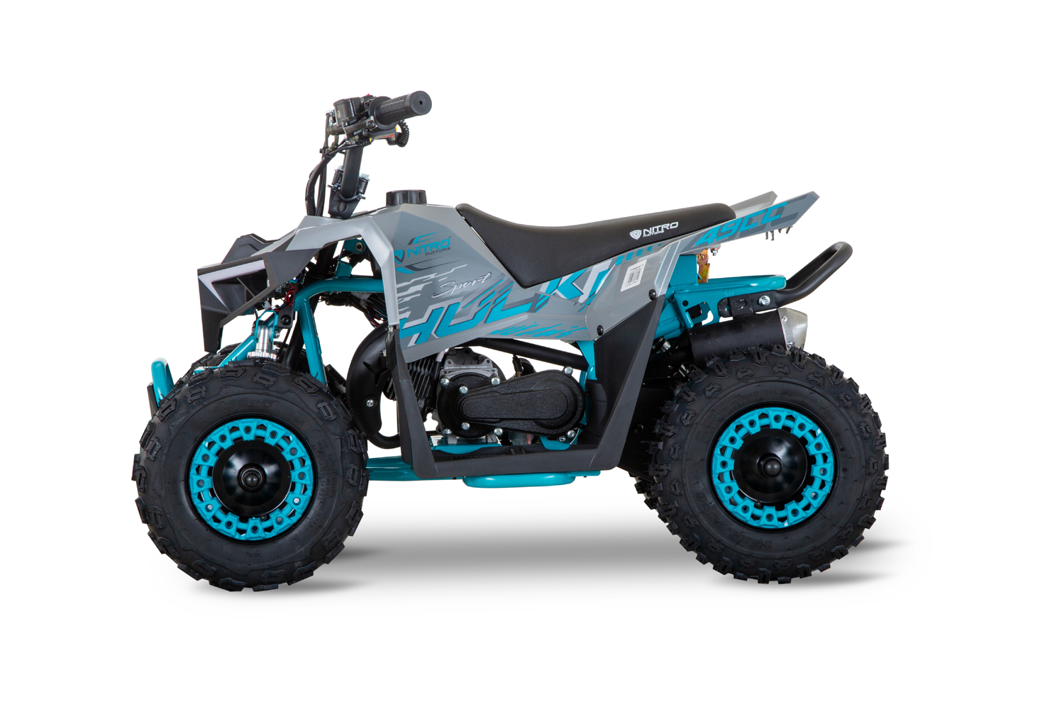 NITRO MOTORS 49cc Kinder Quad HULKI E-Start Sport 6 Zoll, Miniquad, Kinderquad, Benzinguad