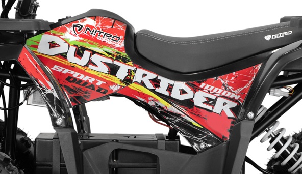 NITRO MOTORS Elektroquad 1500W Eco midi Kinder Quad Dustrider Sport 8 Zoll, Wellenantrieb