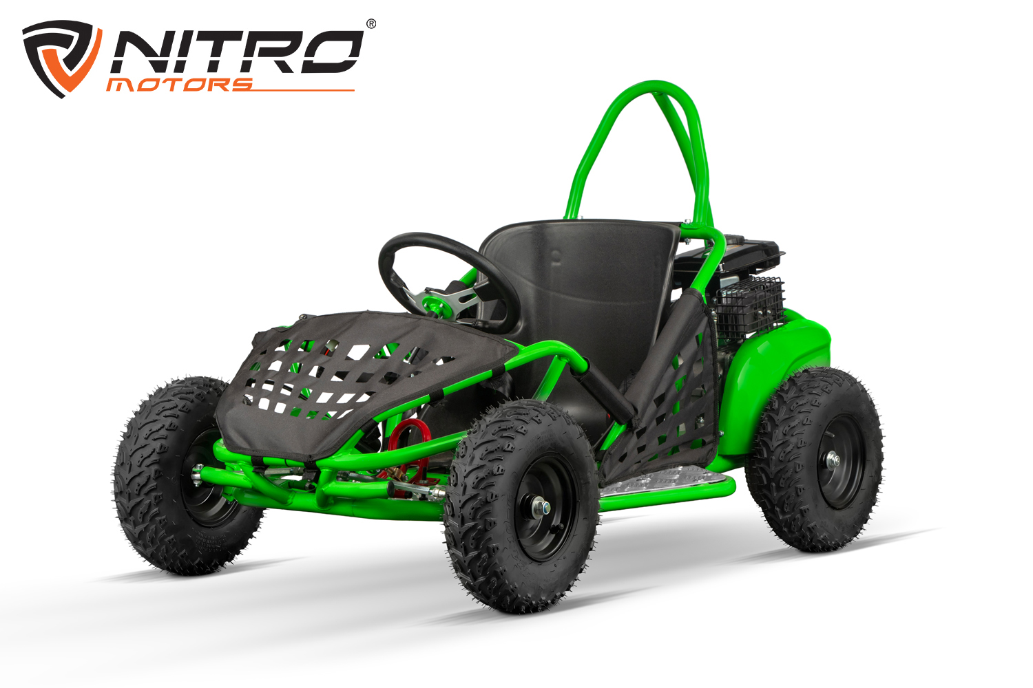 Nitro Motors GoKid 80cc LIFAN Motor Automatik Pullstart 6 Zoll Offroad Kinderbuggy GoKart, Benzinbuggy