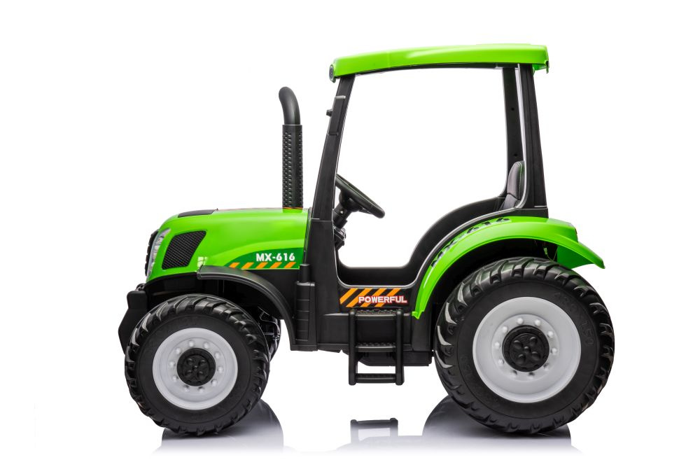 Kinderauto Elektrotraktor A011 mit 2x200 Watt, Kindertraktor mit Dach bis zu 10 km/h, elektrischer Traktor