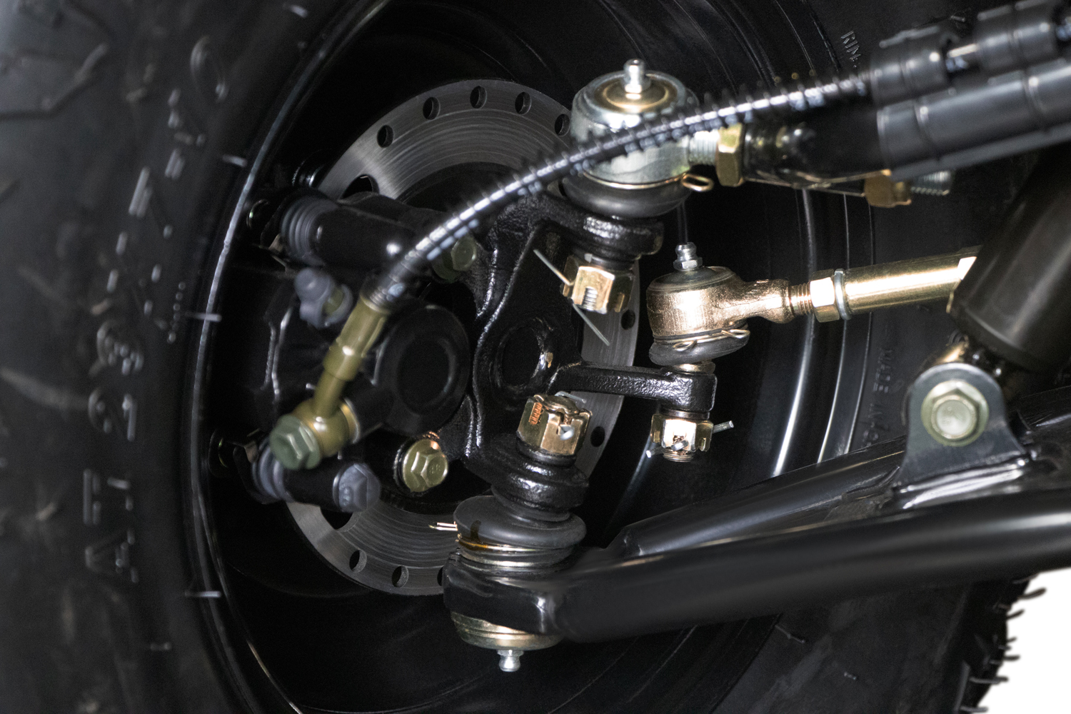NITRO MOTORS Benzinquad 180cc maxi Quad Rugby V3 CVT RS10 Platin - 10 Zoll