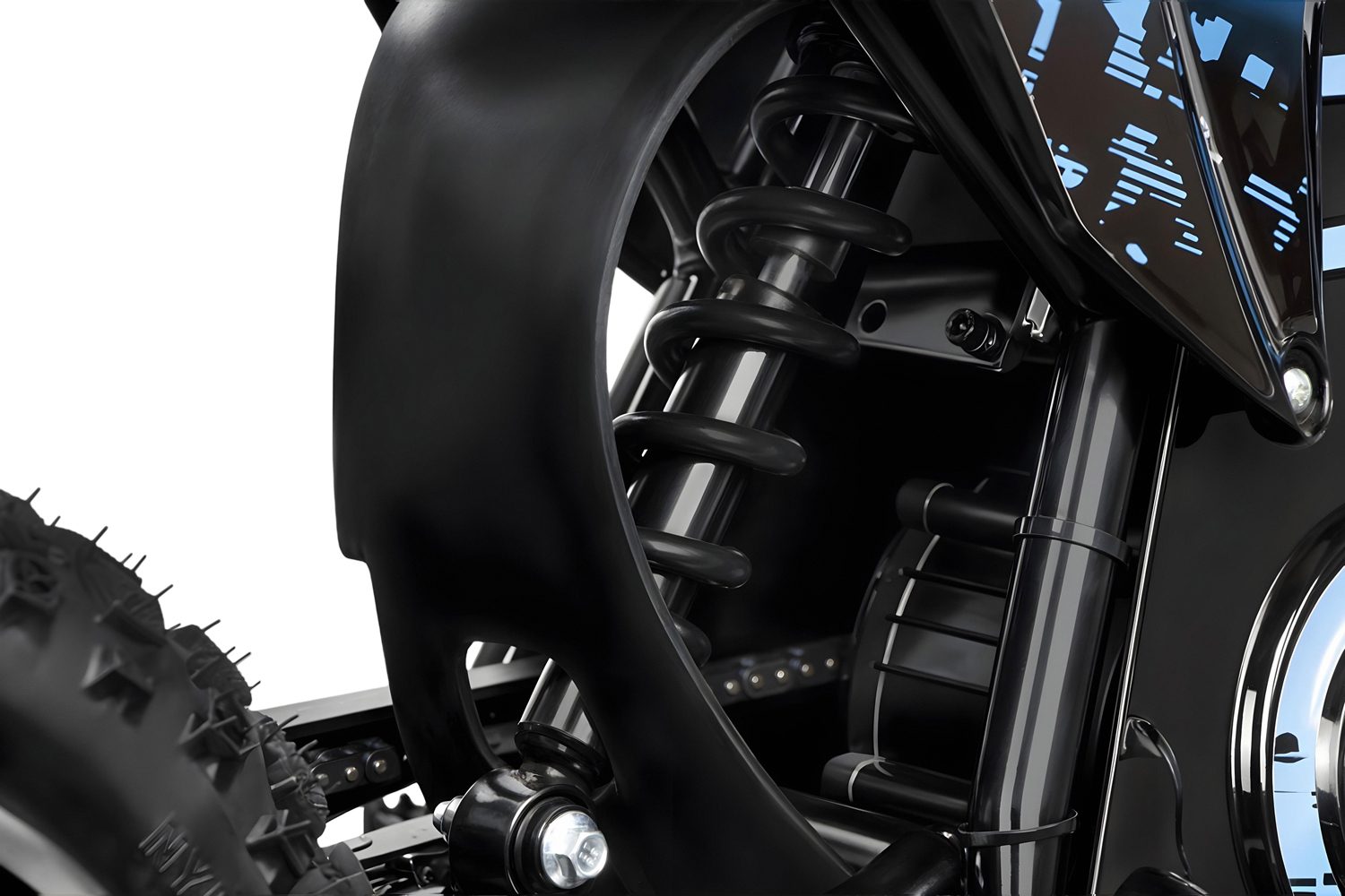 Kinder Elektrobike, Dirtbike Nitro Motors Panther 1000 Watt, Lithiumakku, 10 Zoll, Elektrobike für Kinder