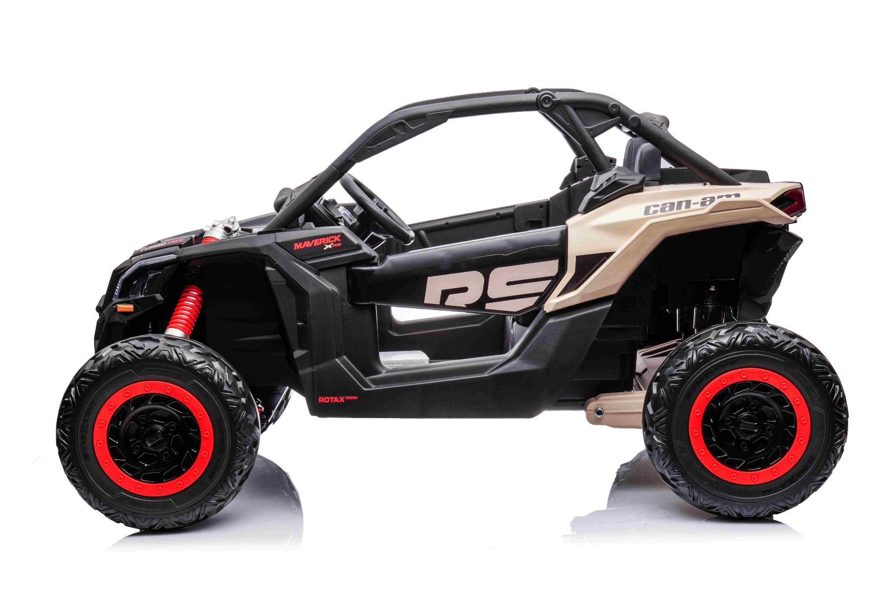 XXL Kinder Jeep Can-Am Maverick, 4x200 Watt Lithiumakku - Elektro-Buggy mit Überrollbügel, Kinderbuggy 8 km/h