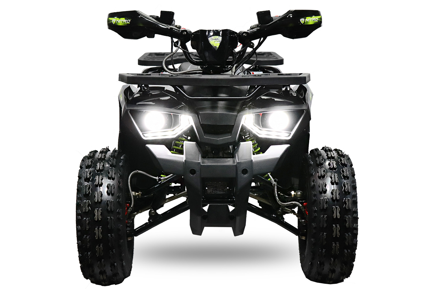 NITRO MOTORS 125cc midi Kinder Quad Rugby RS8-A Platin, Miniquad Atv Kinderquad Pocketquad 8 Zoll