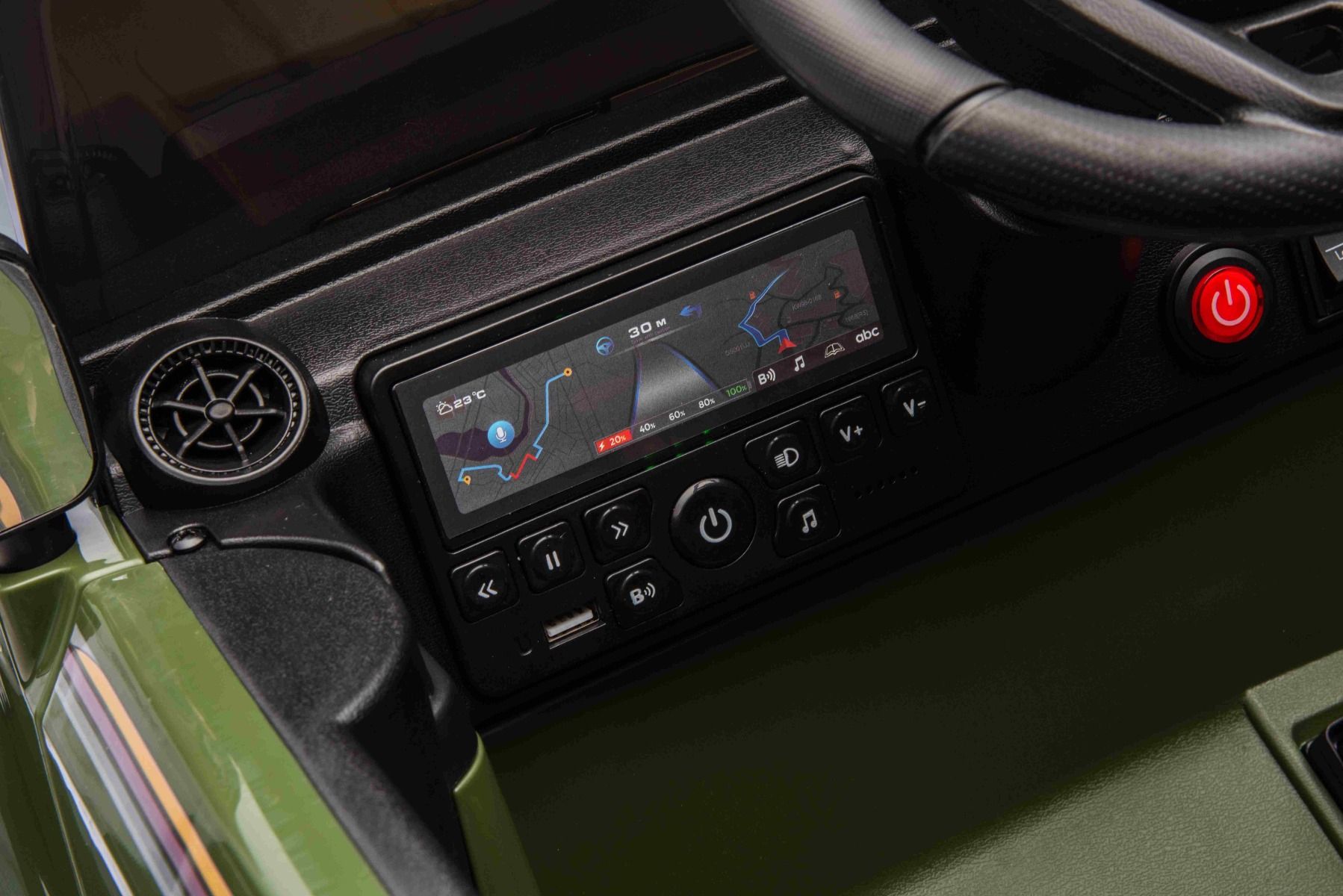 Kinder-Elektroauto Toyota Landcruiser mit 2x25W und Lithiumakku, Elektro Kinderfahrzeug, Elektrofahrzeug für Kinder breiter Sitz