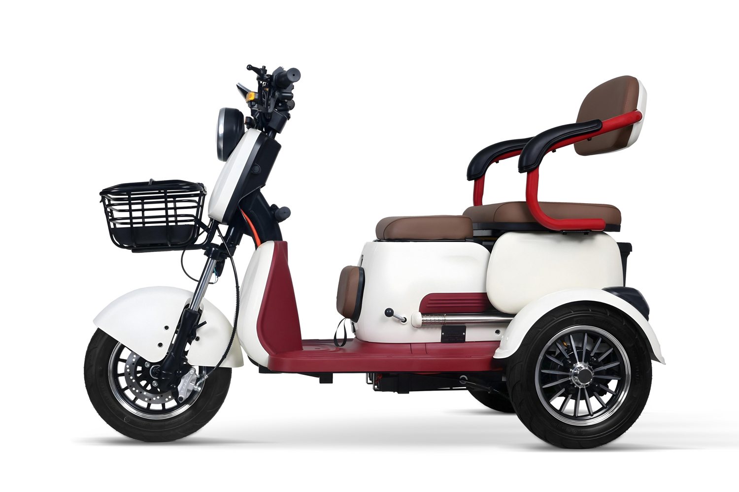 Elektromobil Geco Senio CX2 R110 1000 Watt 60V, Dreirad mit 25 km/h, Seniorenmobil als Zweisitzer, E-Dreirad