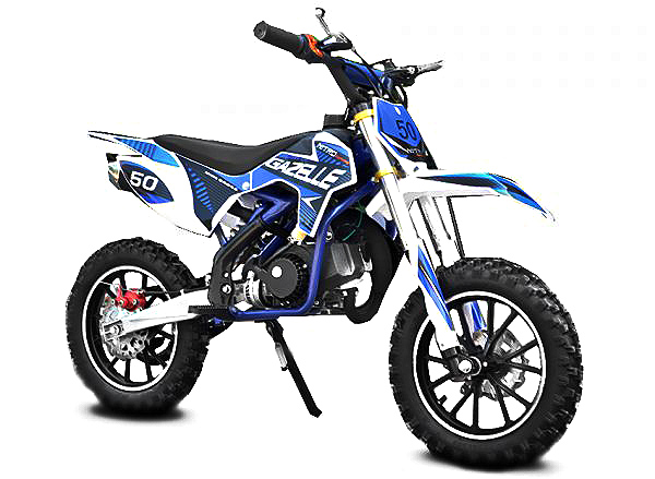 NITRO MOTORS 49cc mini Kinder Dirtbike Gazelle CR DLX 10 Zoll, Kinder Motorcross Bike, Crossbike