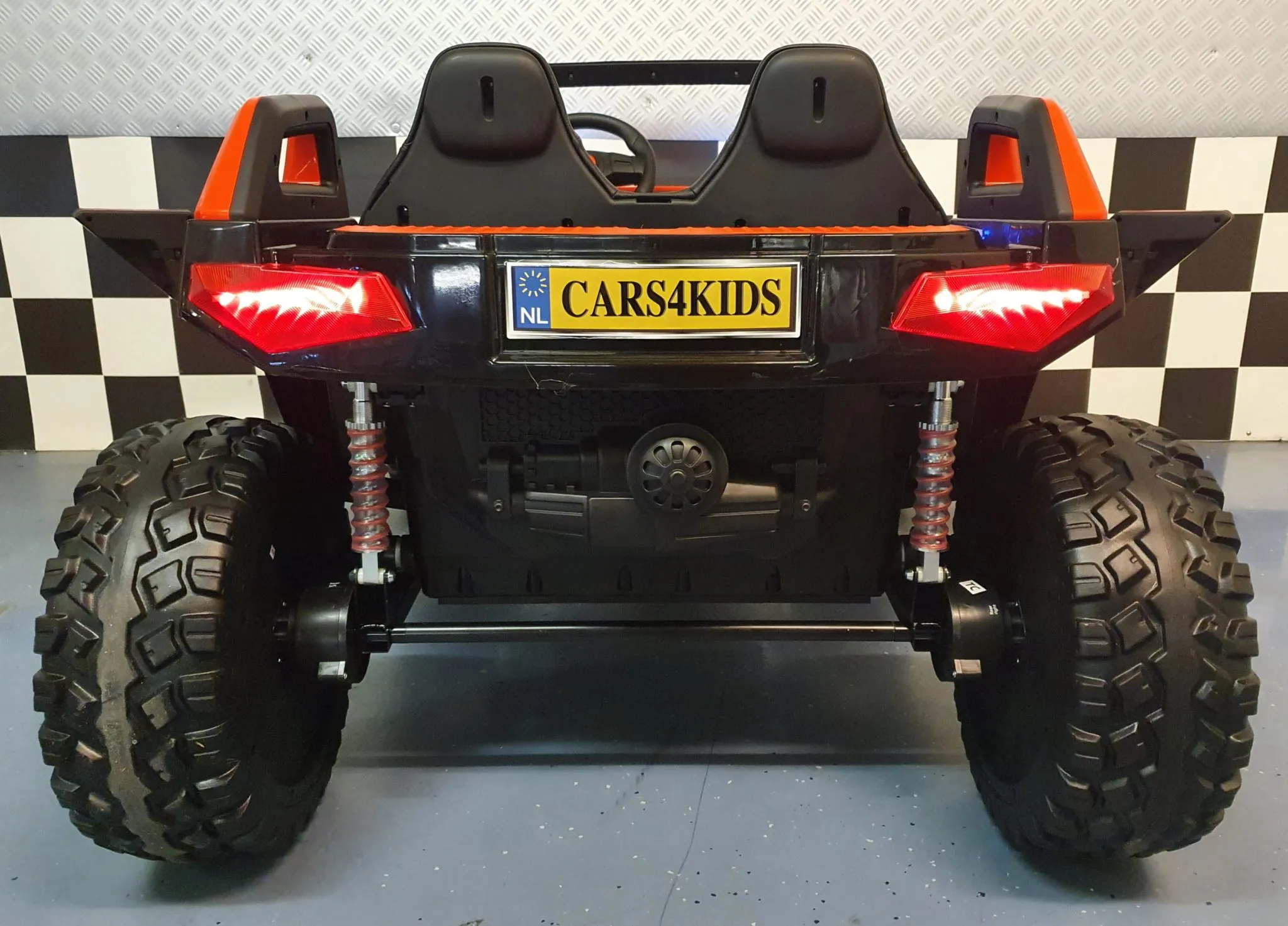 Elektro Kinderauto 2 x 300 Watt - 16 km/h Power Buggy Allrad für 2 Kinder - 2 Sitzer Elektrobuggy, Kinderbuggy