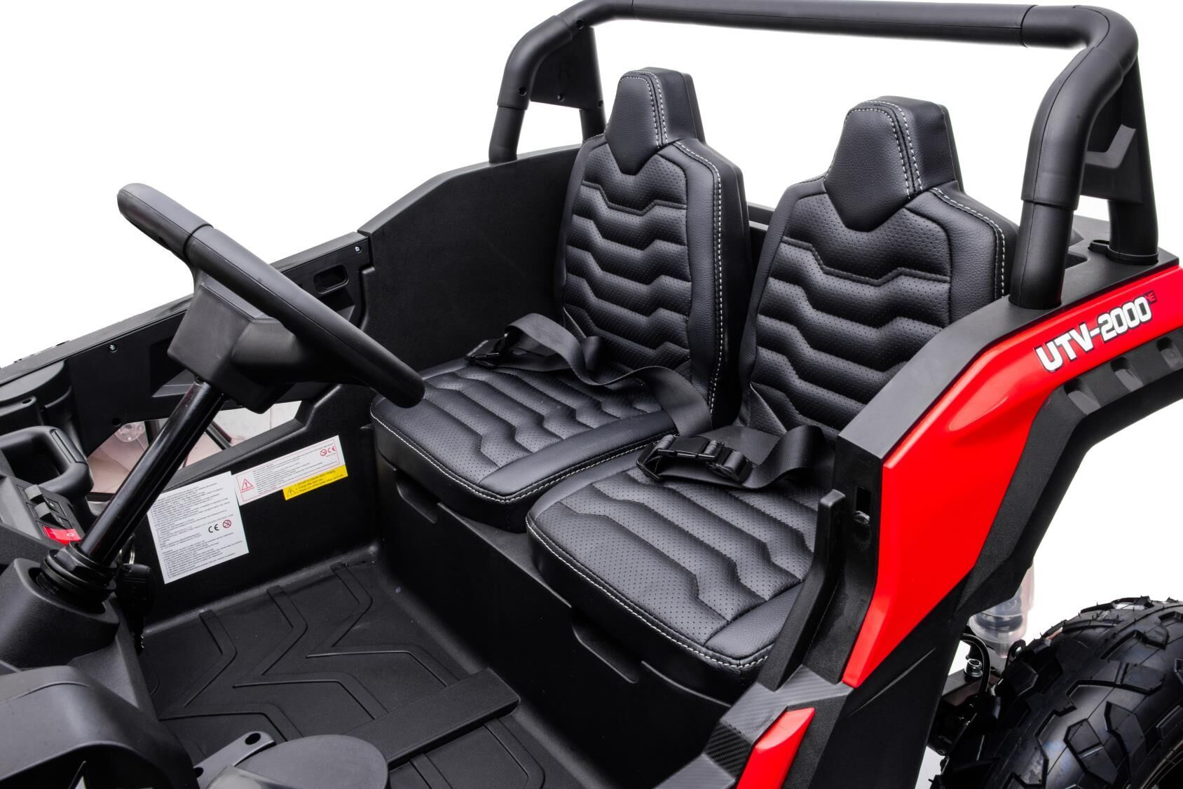 Großes Kinder Elektroauto - 15 km/h, 2-Sitzer Elektro-Buggy UTV XXL Elektrofahrzeug mit Lithiumakku und Differential Motor