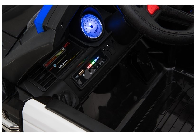 Elektro-Kinderfahrzeug 2x45 Watt, Kinder-Polizeiauto PR002, Elektroauto Polizeifahrzeug für Kinder