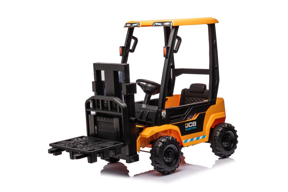 Elektro Kinderauto - Elektro Gabelstapler mit Dach - Einsatzfahrzeug für Kinder, Elektro Stapler 2x45 Watt