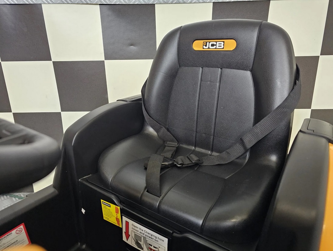 Elektro Kinderbagger - Elektrobagger JCB mit Schaufel, Schaufelbagger, Kinder Einsatzfahrzeug, Traktor