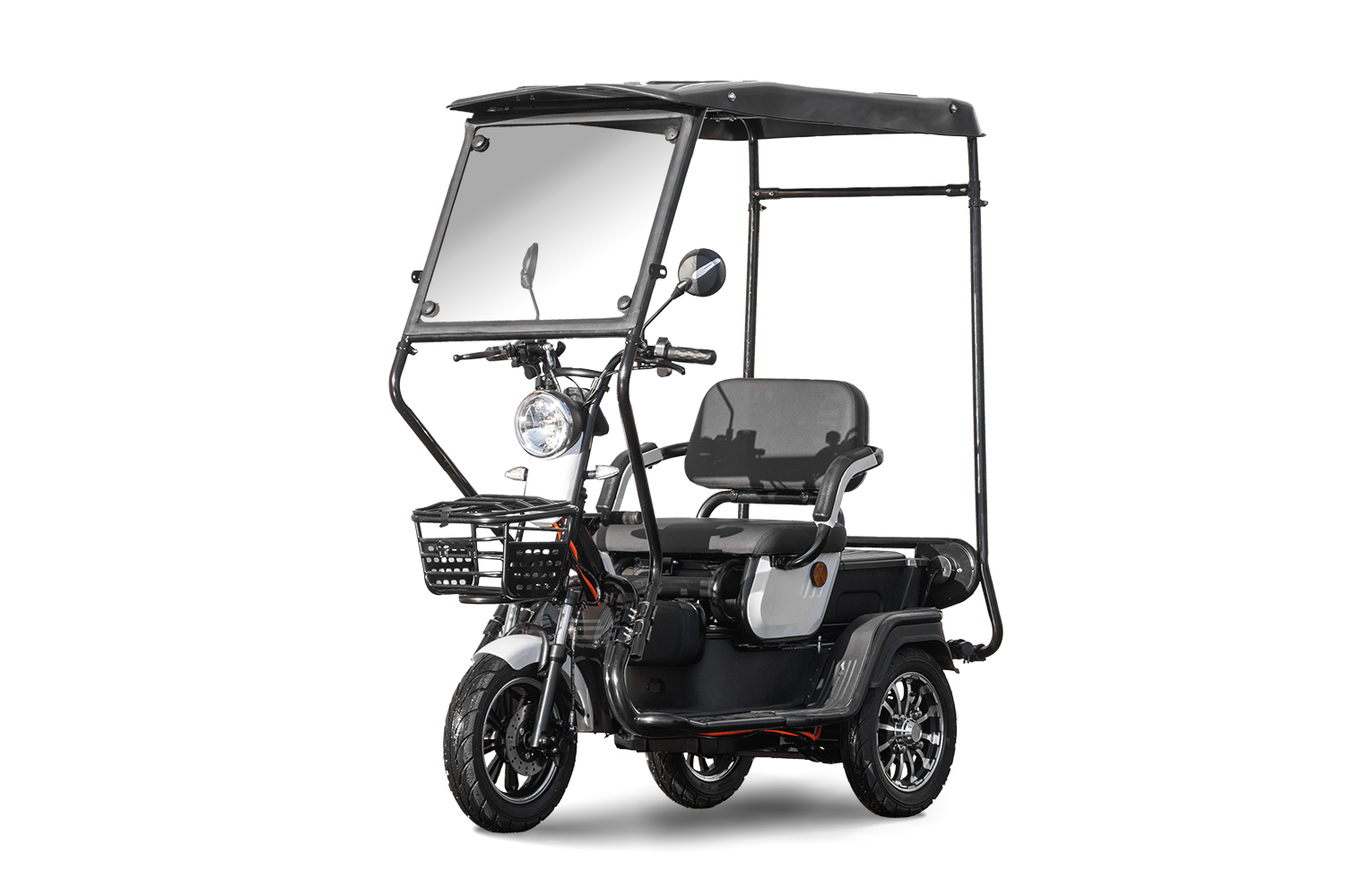 Elektromobil Geco Senio CX2 800 Watt 60V, Dreirad mit 25km/h, Seniorenmobil als Zweisitzer, E-Dreirad