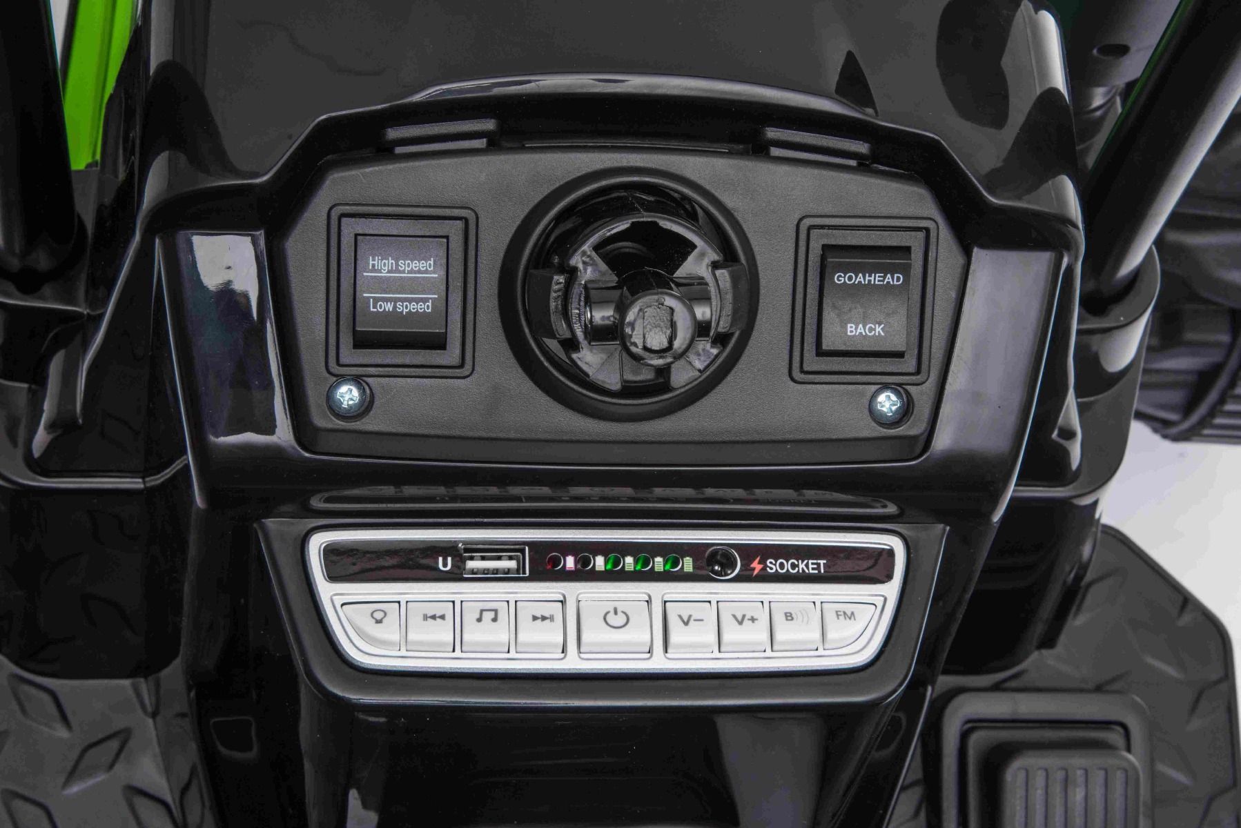 Elektro Kinderauto Traktor Power mit Anhänger - Elektrotraktor für Kinder zum Selbstfahren