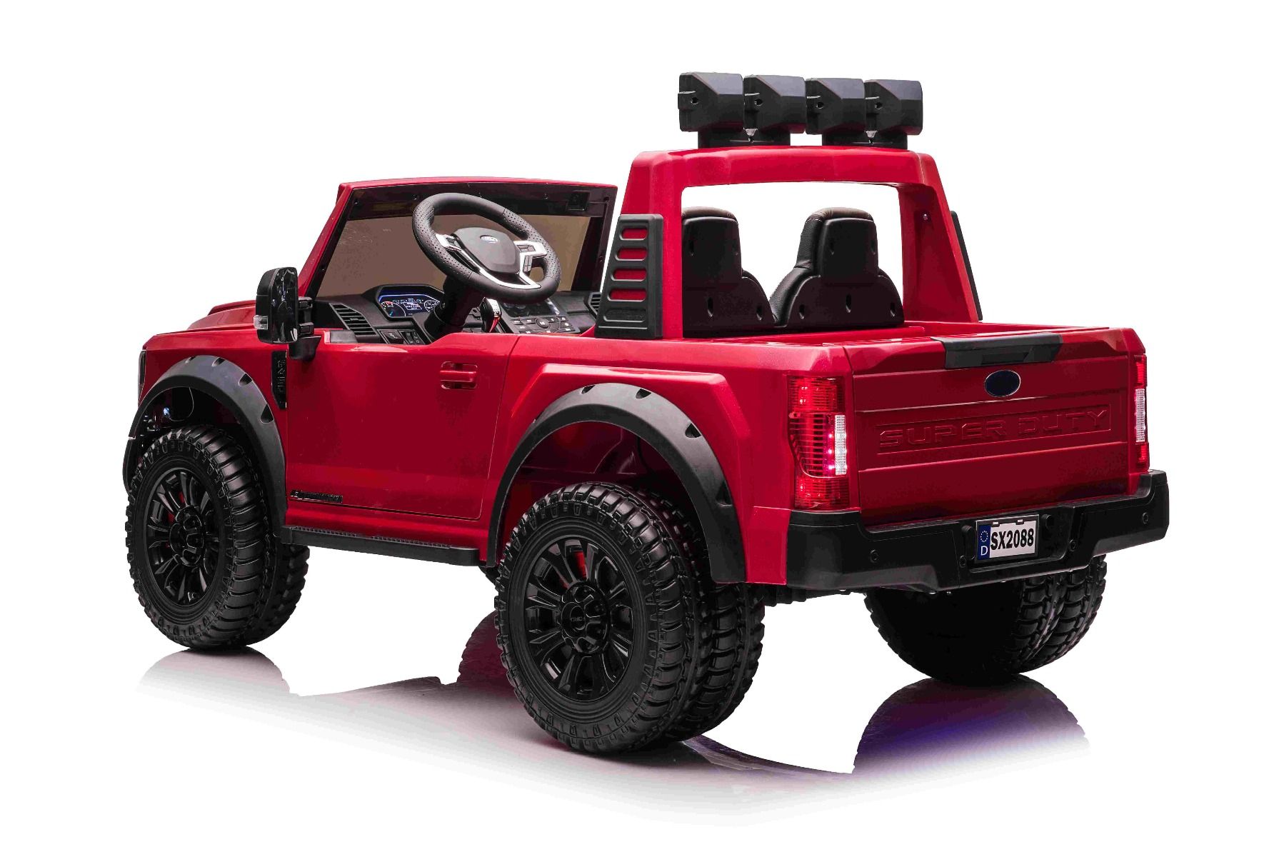XXL Kinder Elektroauto Ford Super Duty 4x4 Allradantrieb - Elektro-Kinderfahrzeug 2 Sitzer