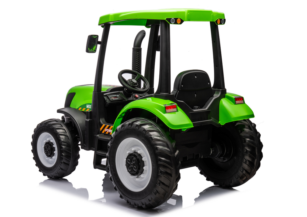 Kinderauto Elektrotraktor A011 mit 2x200 Watt, Kindertraktor mit Dach bis zu 10 km/h, elektrischer Traktor