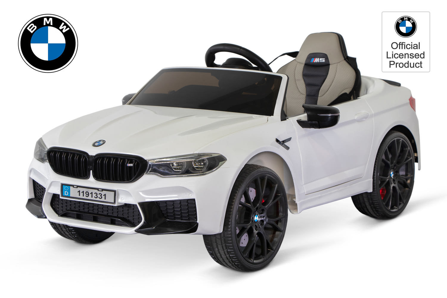 Elektro Kinderfahrzeug, Elektro Kinderauto BMW M5 mit Lizenz 2x35W, entnehmbare Batterie