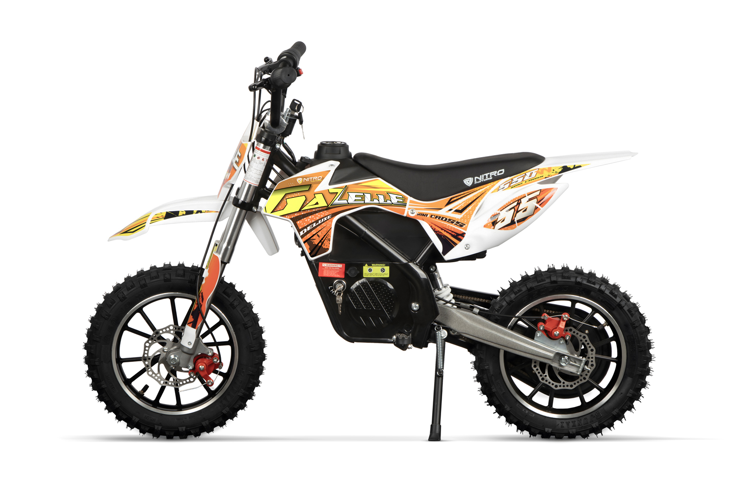 Kinder Elektrobike, Crossbike Nitro Motors Gazelle 550 Watt, 24V, DLX 10 Zoll, Elektro Dirtbike Deluxe für Kinder