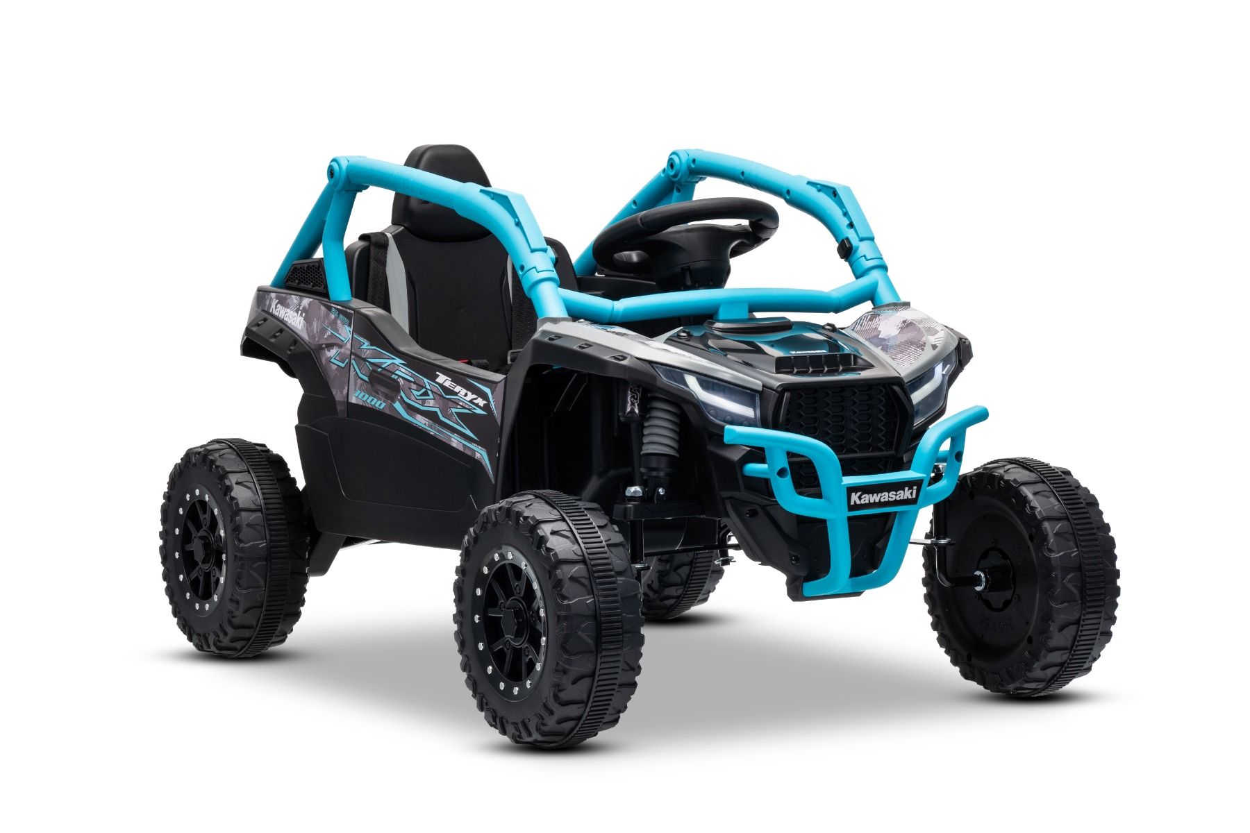 Kinderfahrzeug Buggy Kawasaki TERYX KRX 1000 12V, Elektrofahrzeug für Kinder mit Lithiumakku