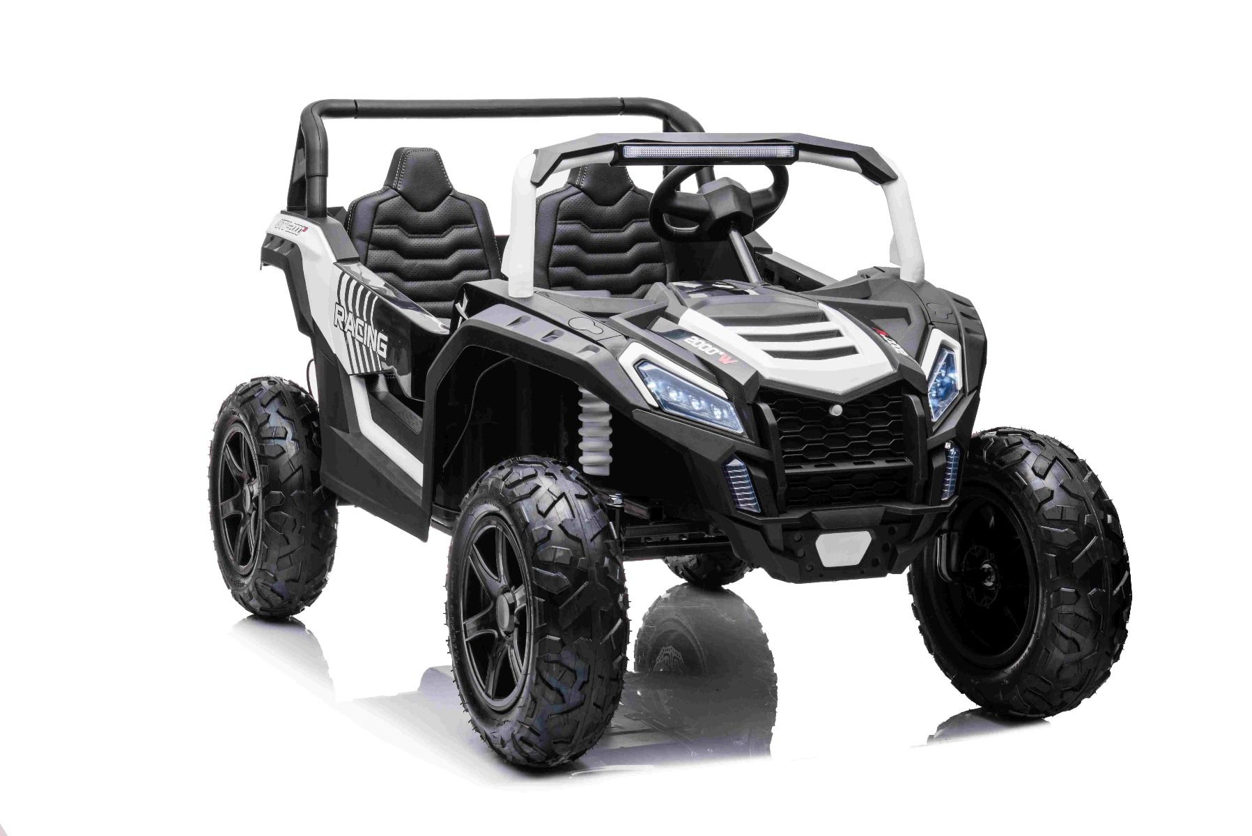 Großes Kinder Elektroauto - 15 km/h, 2-Sitzer Elektro-Buggy UTV XXL Elektrofahrzeug mit Lithiumakku und Differential Motor