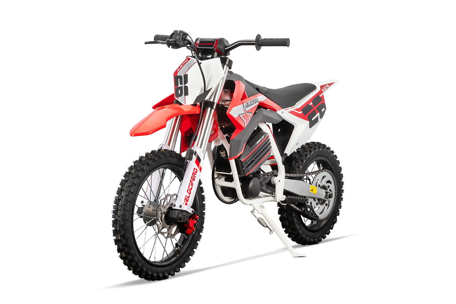 Elektro-Kinderbike, Velocifero Enduro Bike 14/12 Eco midi Kinder Dirtbike 1000W 60V Lithium, Elektromotorrad, Kindermotorrad