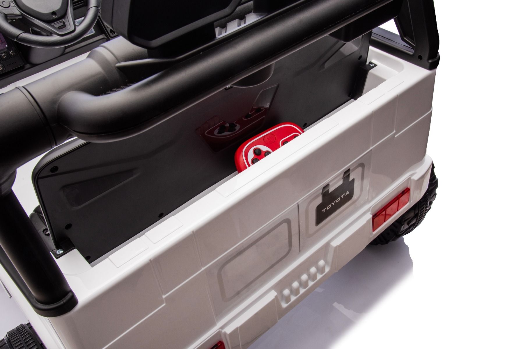 Kinder-Elektroauto Toyota FJ Cruiser XXL mit Allrad und Lithiumakku, Elektro Kinderfahrzeug 4x55 W, Elektrofahrzeug für Kinder 2-Sitzer