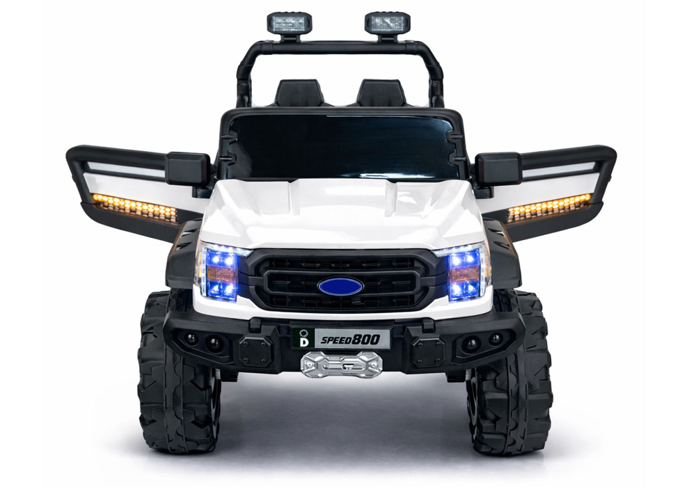 Elektro Kinderauto Jeep Car 22F, Elektrofahrzeug für Kinder Lichter in den Türen, Kinderfahrzeug mit 2x45 Watt, Buggy