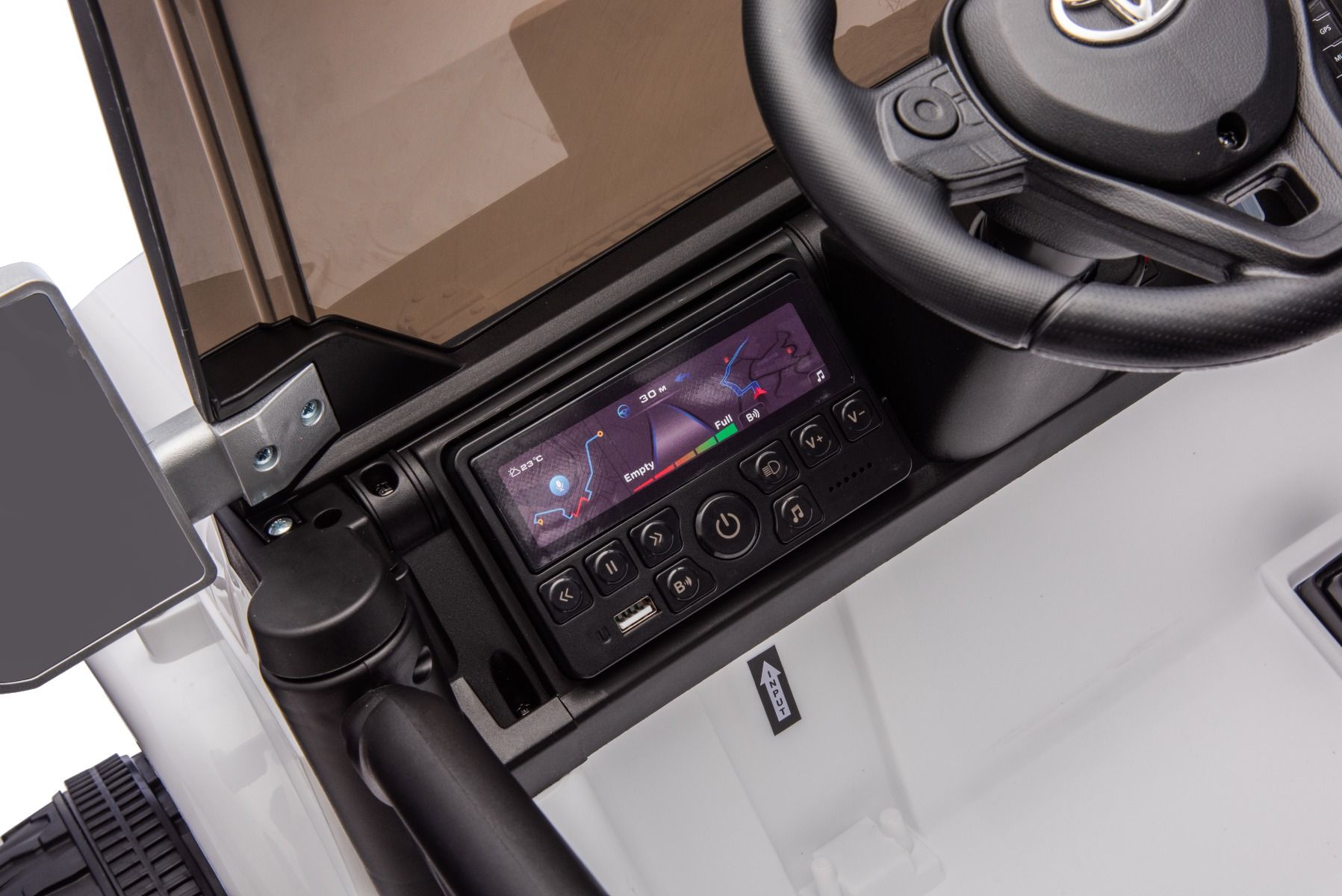Kinder-Elektroauto Toyota FJ Cruiser XXL mit Allrad und Lithiumakku, Elektro Kinderfahrzeug 4x55 W, Elektrofahrzeug für Kinder 2-Sitzer