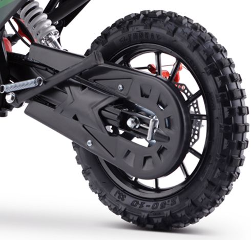 Crossmotorrad Beneo Motors Cross XM 50cc - Dirtbike 10 Zoll, Kinder Crossbike, Kindermotorrad mit 40 km/h