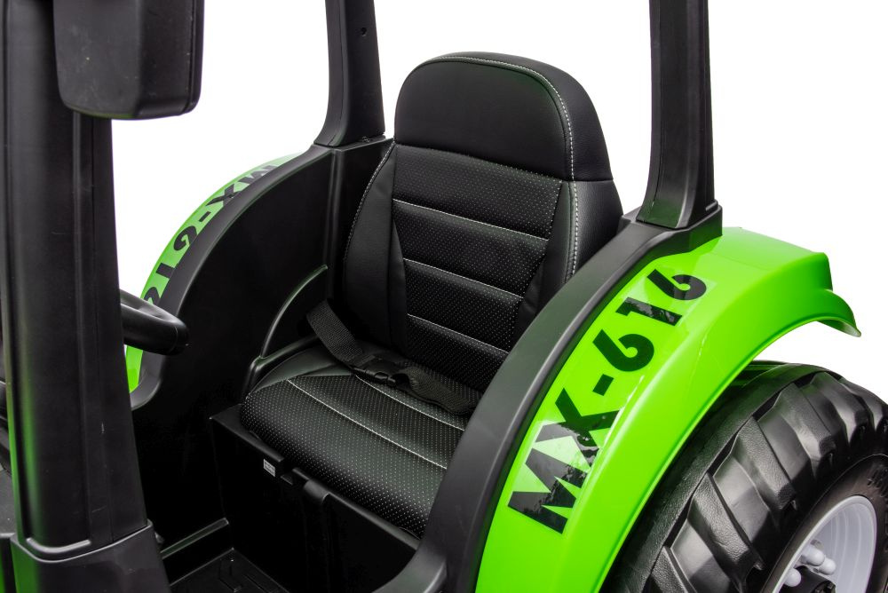 Kinderauto Elektrotraktor A011 mit 2x200 Watt, Kindertraktor mit Dach bis zu 10 km/h, elektrischer Traktor