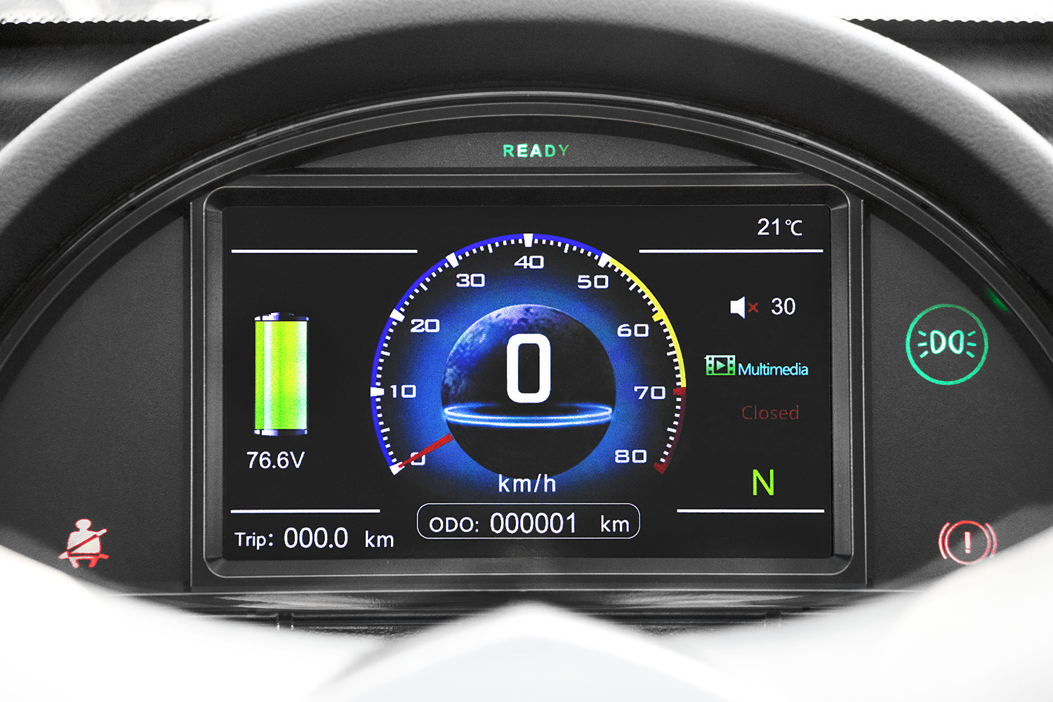 EEC Elektroauto Geco Ole 3000 V9 3kW 72V City-Elektroauto, Elektrofahrzeug mit Straßenzulassung, E-Auto