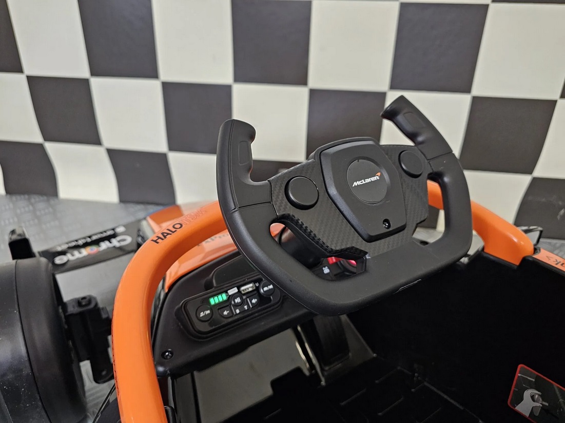 Elektrokinderfahrzeug McLaren Formel 1 Elektro Kinderauto mit 2x25 Watt, Elektro-Rennauto für Kinder