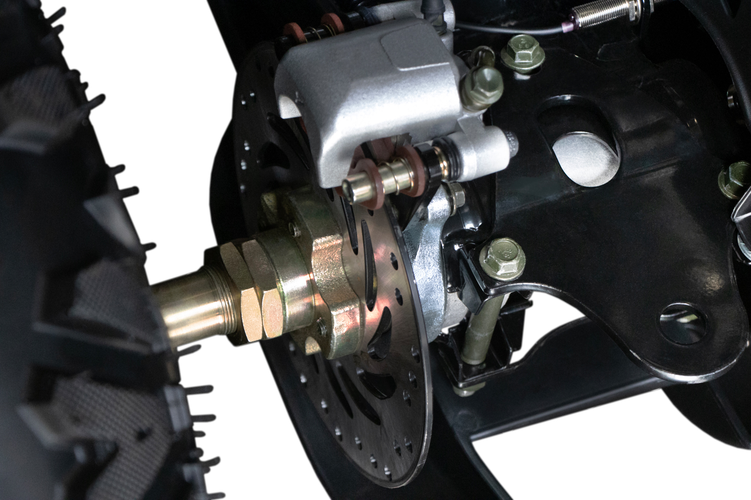 NITRO MOTORS Benzinquad 180cc maxi Quad Rugby V3 CVT RS10 Platin - 10 Zoll