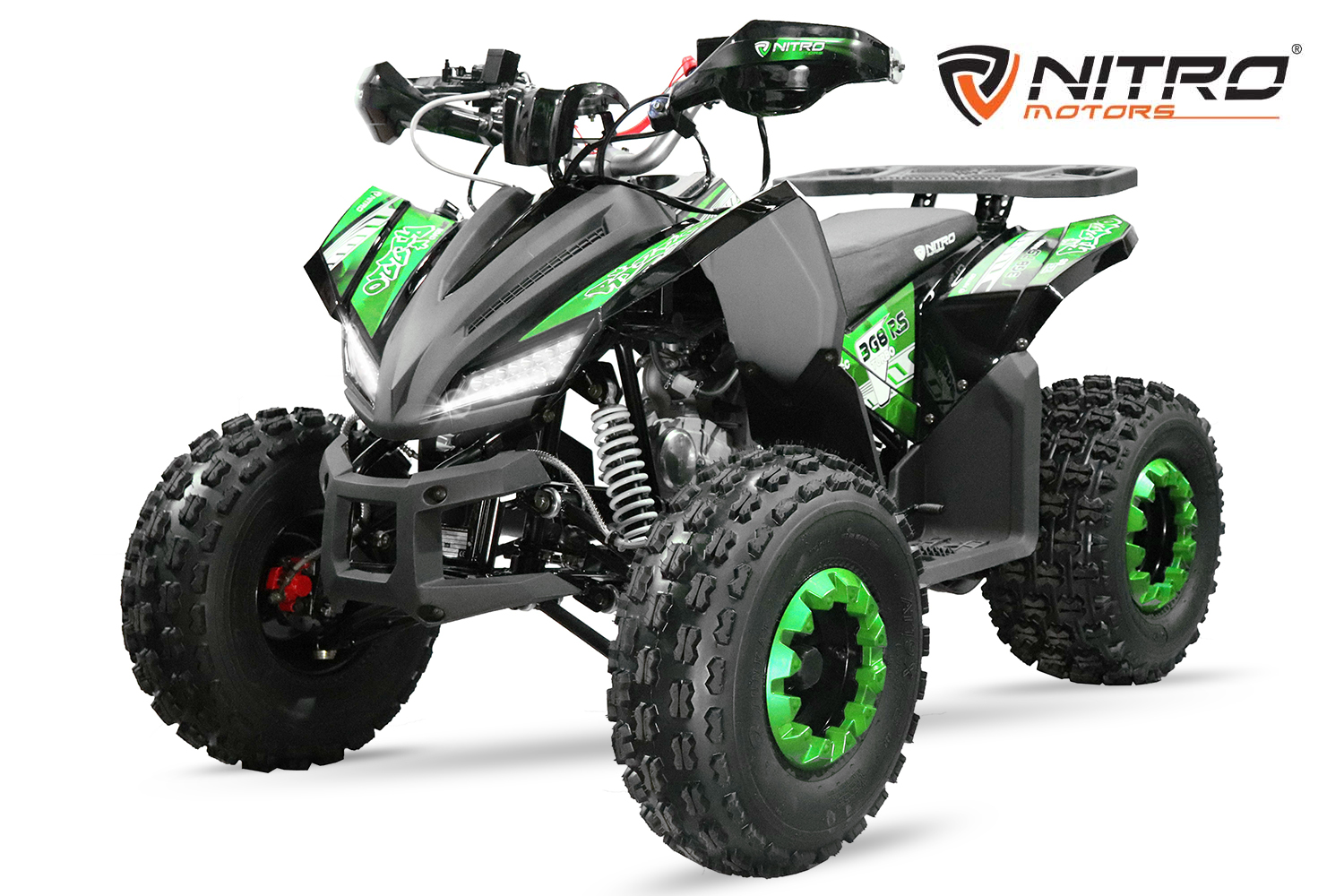 NITRO MOTORS 150cc midi Kinder Quad Rizzo RS8-3G Platin - Benzinquad für Kinder 8 Zoll