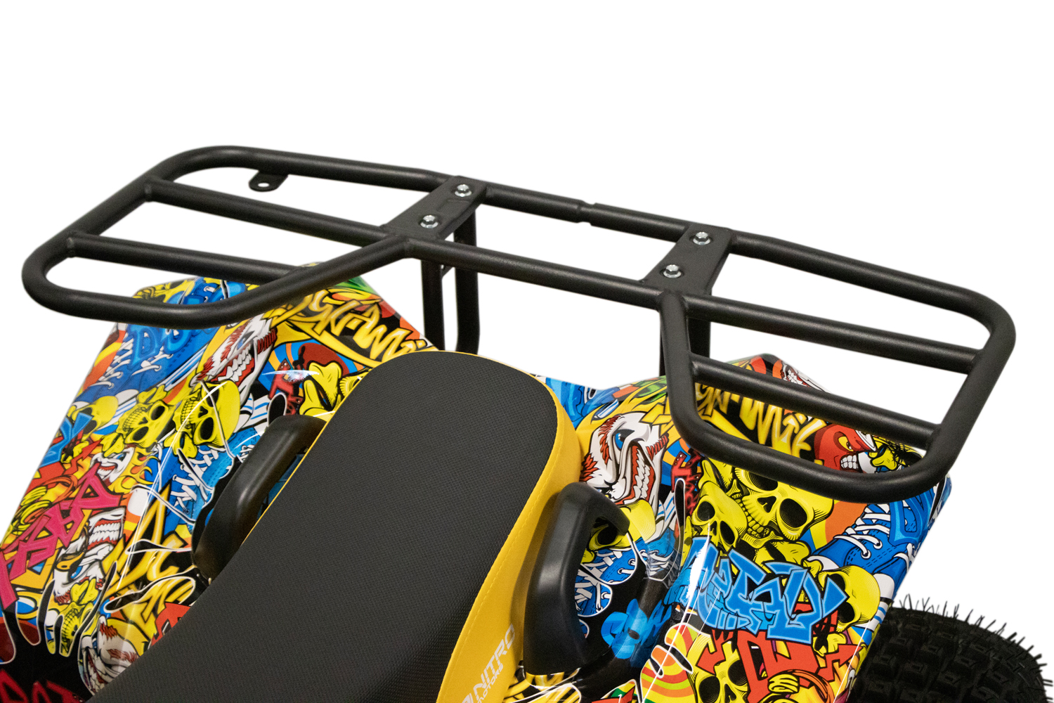 Elektro Kinderquad Nitro Motors Warrior Sport 8 Zoll Graffiti Eco Midi Quad 1000W - Wellenantrieb mit Differential